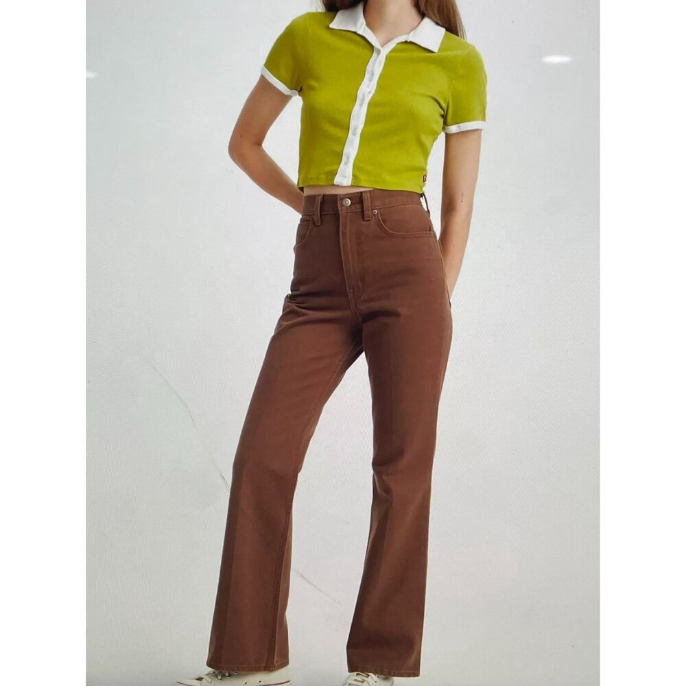 Levi's High Rise Brown Jeans
